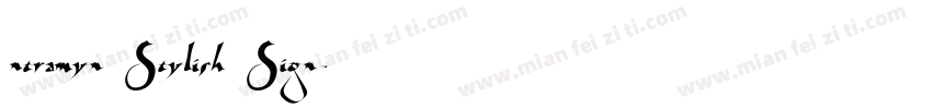ntramyn Stylish Sign字体转换